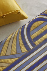 Ann Gish Blues Euro Lever Du Soleil Pillow