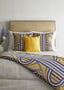 Ann Gish Blues Euro Lever Du Soleil Pillow