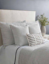 Ann Gish Bone 24x24 Macau Pillow - Raw-edge