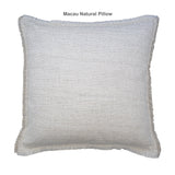 Ann Gish Natural 24x24 Macau Raw-Edge Pillow