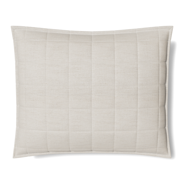 Ann Gish Natural 36x30x2.5 Macau Quilted Pillow