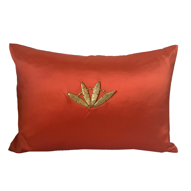 Ann Gish Poppy 18x12 Embellished Minoan Pillow