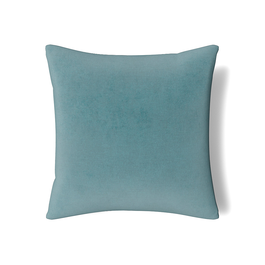 Ann Gish Amalfi Blue 22x22 Modern Velvet Pillow