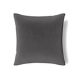 Ann Gish Charcoal 22x22 Modern Velvet Pillow