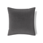 Ann Gish Charcoal 22x22 Modern Velvet Pillow
