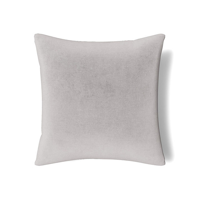 Ann Gish Silver 22x22 Modern Velvet Pillow