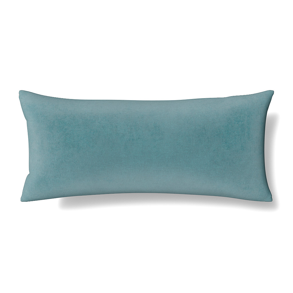Ann Gish Amalfi Blue 36x16 Modern Velvet Pillow