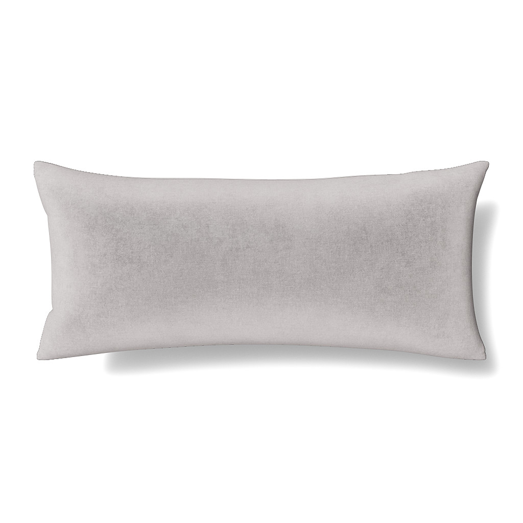 Ann Gish Silver 36x16 Modern Velvet Pillow