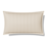 Ann Gish Ivory 20x14 Charmeuse Channel Quilt Pillow
