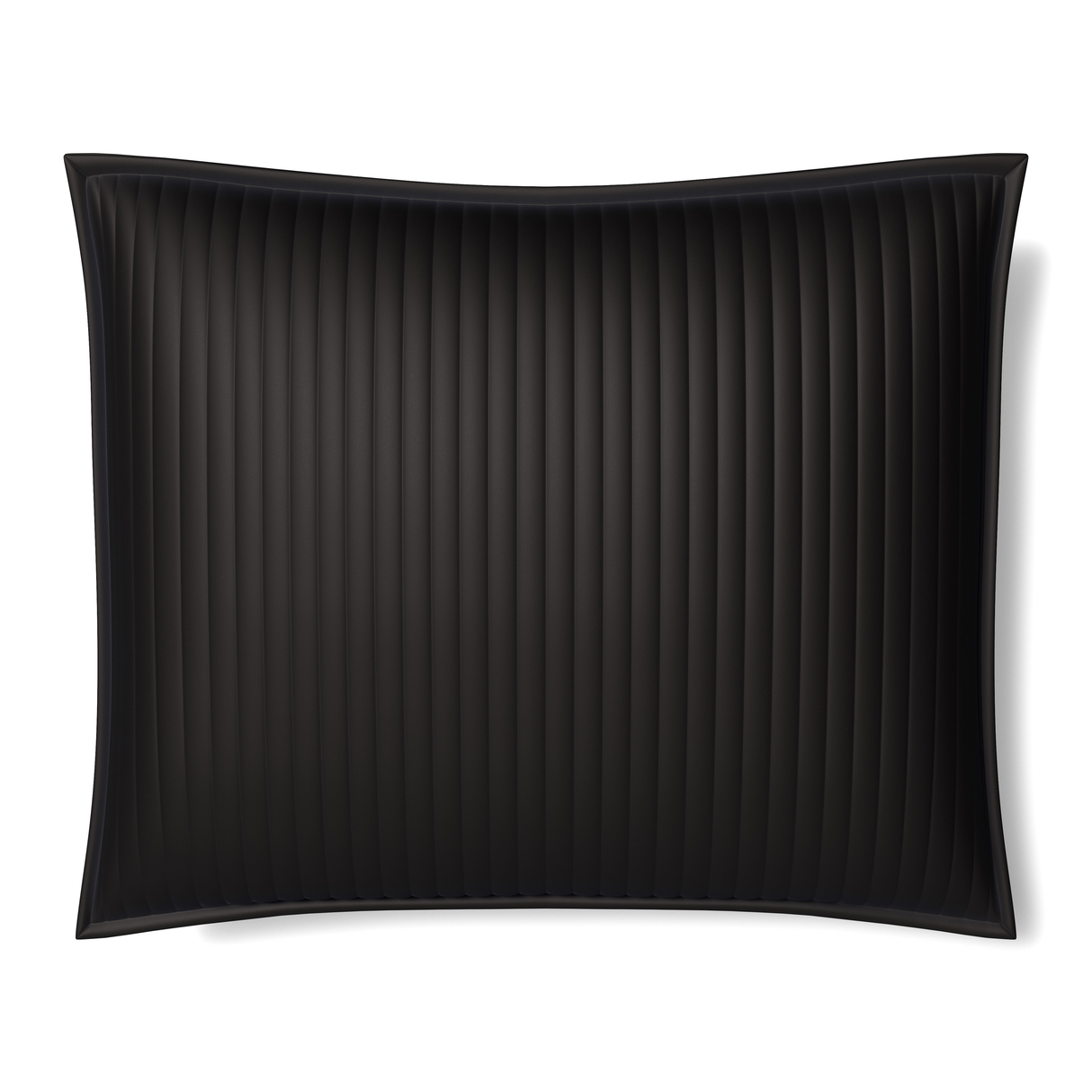 Ann Gish Charcoal 36x30x2.5 Charmeuse Channel Quilt Pillow