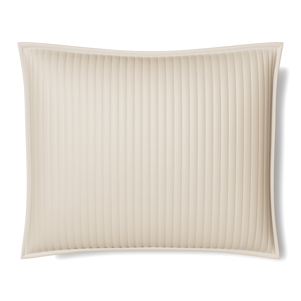 Ann Gish Ivory 36x30x2.5 Charmeuse Channel Quilt Pillow