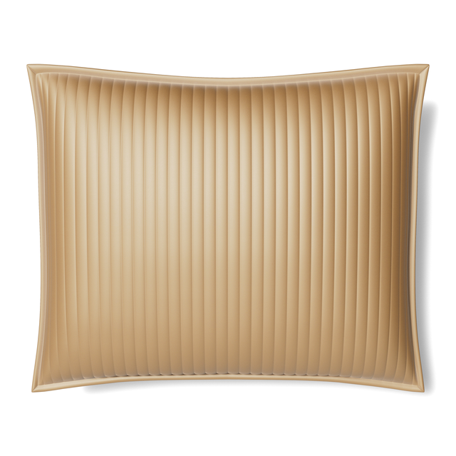 Ann Gish Sand 36x30x2.5 Charmeuse Channel Quilt Pillow