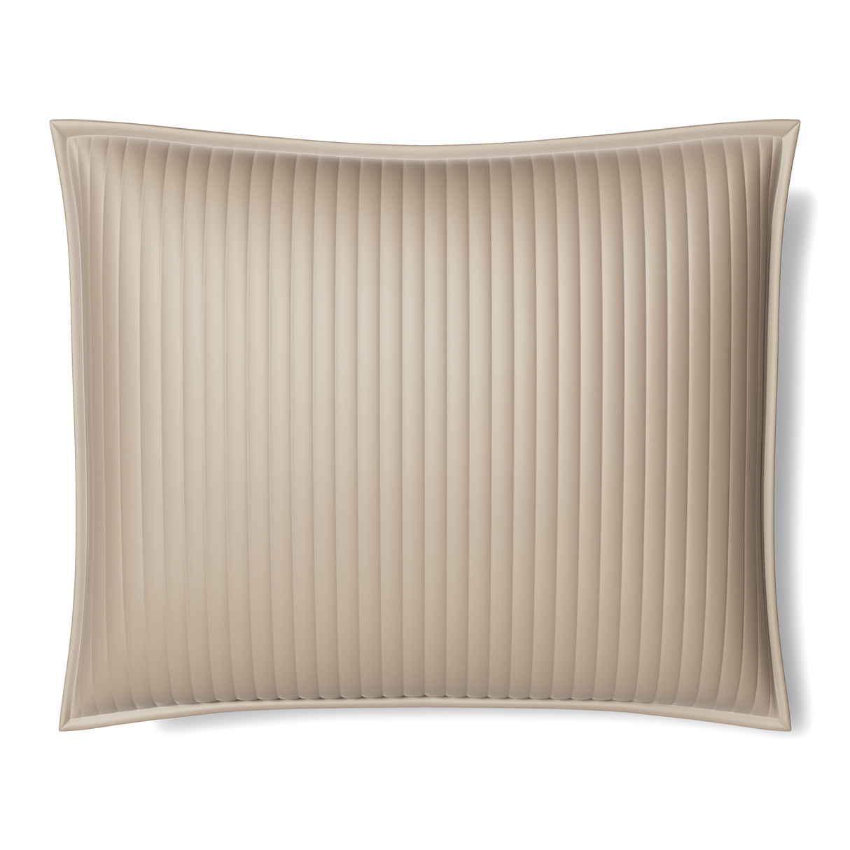 Ann Gish Silver 36x30x2.5 Charmeuse Channel Quilt Pillow