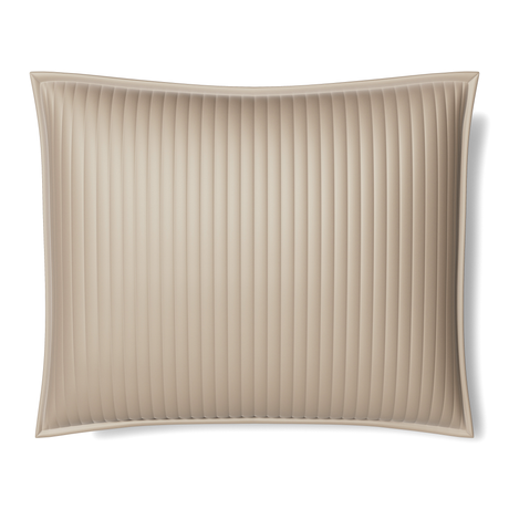 Ann Gish Silver 36x30x2.5 Charmeuse Channel Quilt Pillow