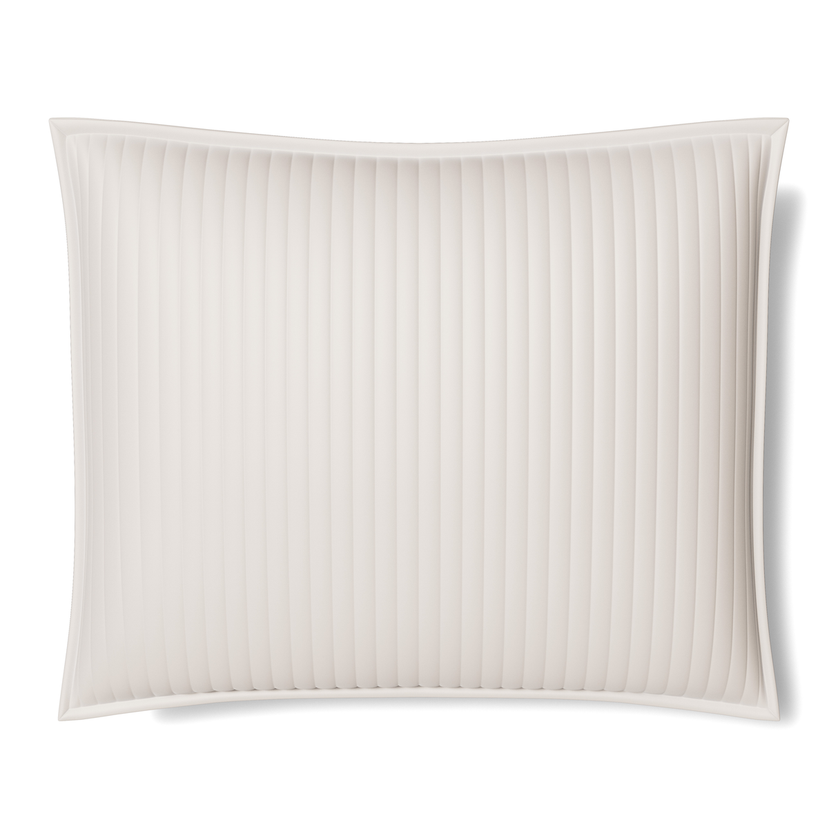 Ann Gish White 36x30x2.5 Charmeuse Channel Quilt Pillow