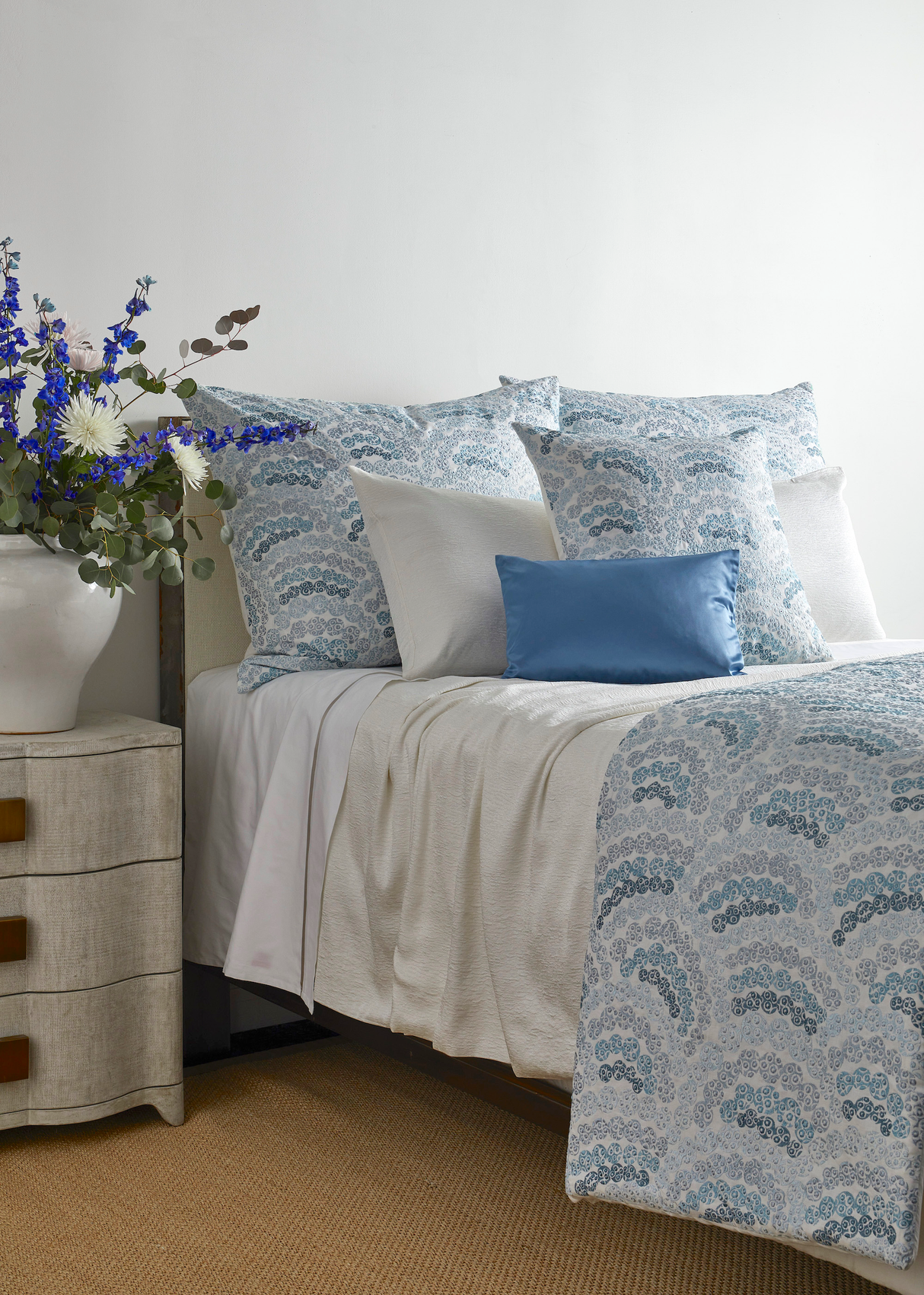 Ann Gish Blues 24x24 Nazar Pillow