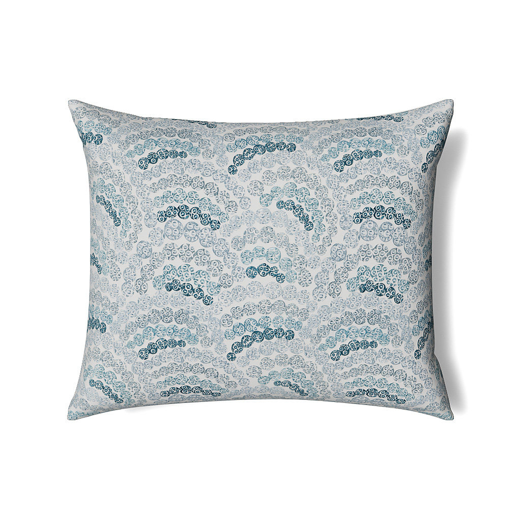 Ann Gish Blues 36x30x2.5 Nazar Pillow