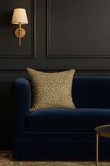 Ann Gish Gold/Charcoal 24x24 Ornament Pillow