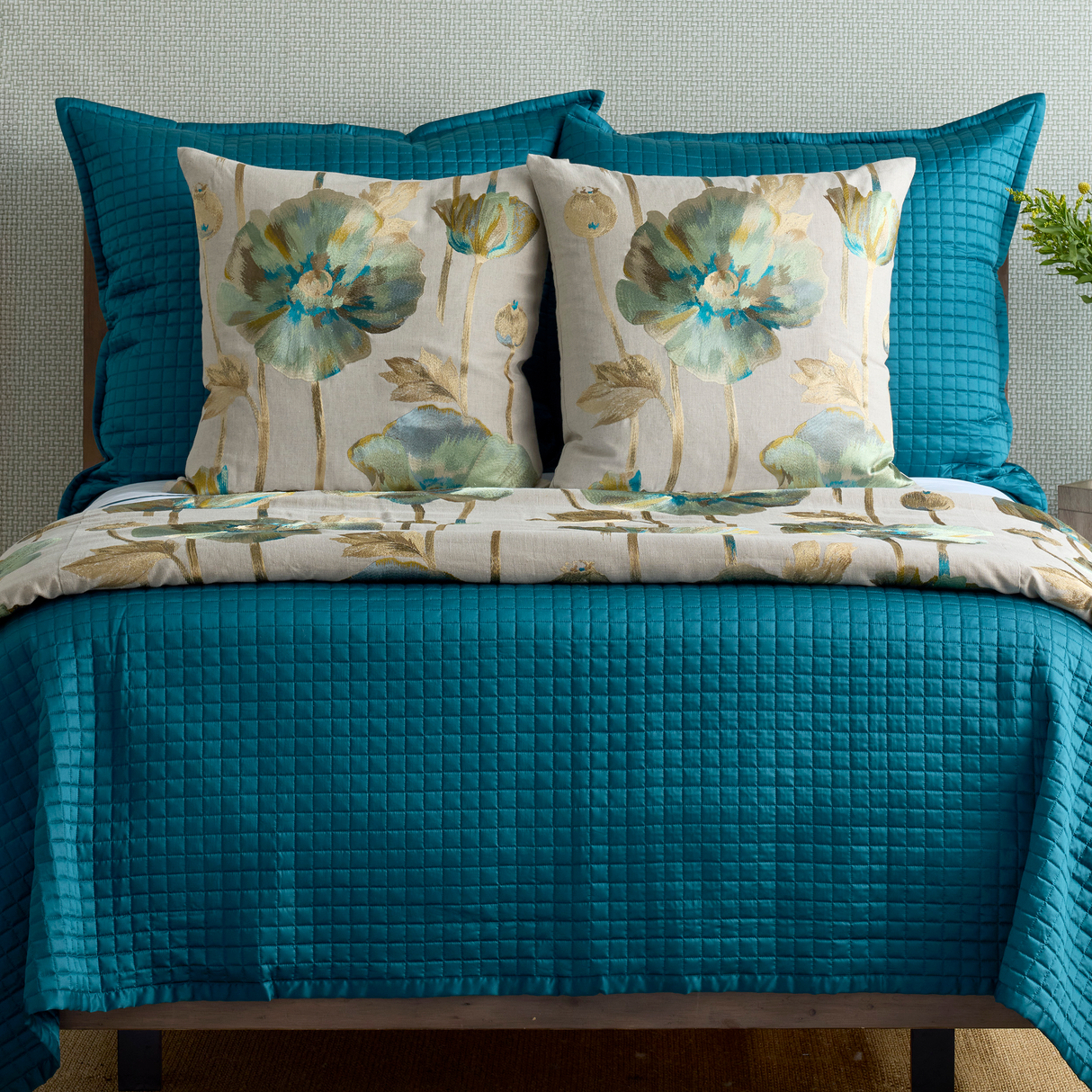 Ann Gish Azure 20x20 Opium Pillow