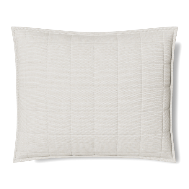 Ann Gish White 36x30x2.5 Panama Pillow