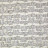 Ann Gish Platinum Ivory 16x12 Metallic Mosaic Pillow