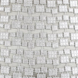 Ann Gish Platinum Silver 16x12 Metallic Mosaic Pillow