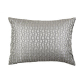 Ann Gish Platinum Silver 16x12 Metallic Mosaic Pillow