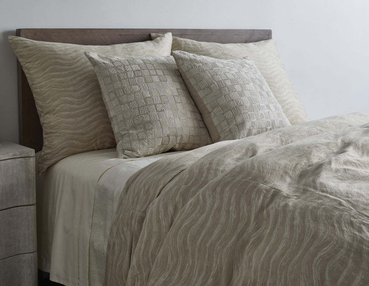 Ann Gish Flax 24x24 Qasaba Pillow