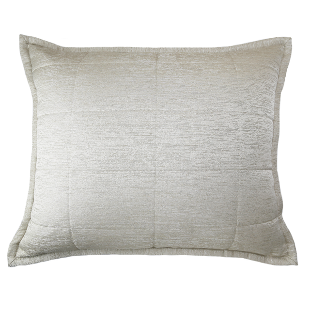 Ann Gish Pumice 30x25x2.5 Stria Quilted Pillow