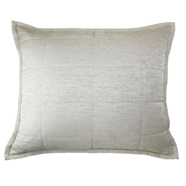 Ann Gish Pumice 36x25x2.5 Stria Quilted Pillow