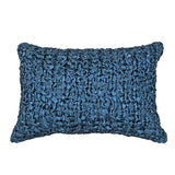 Ann Gish Azure 20x14 Ribbon Knit Pillow