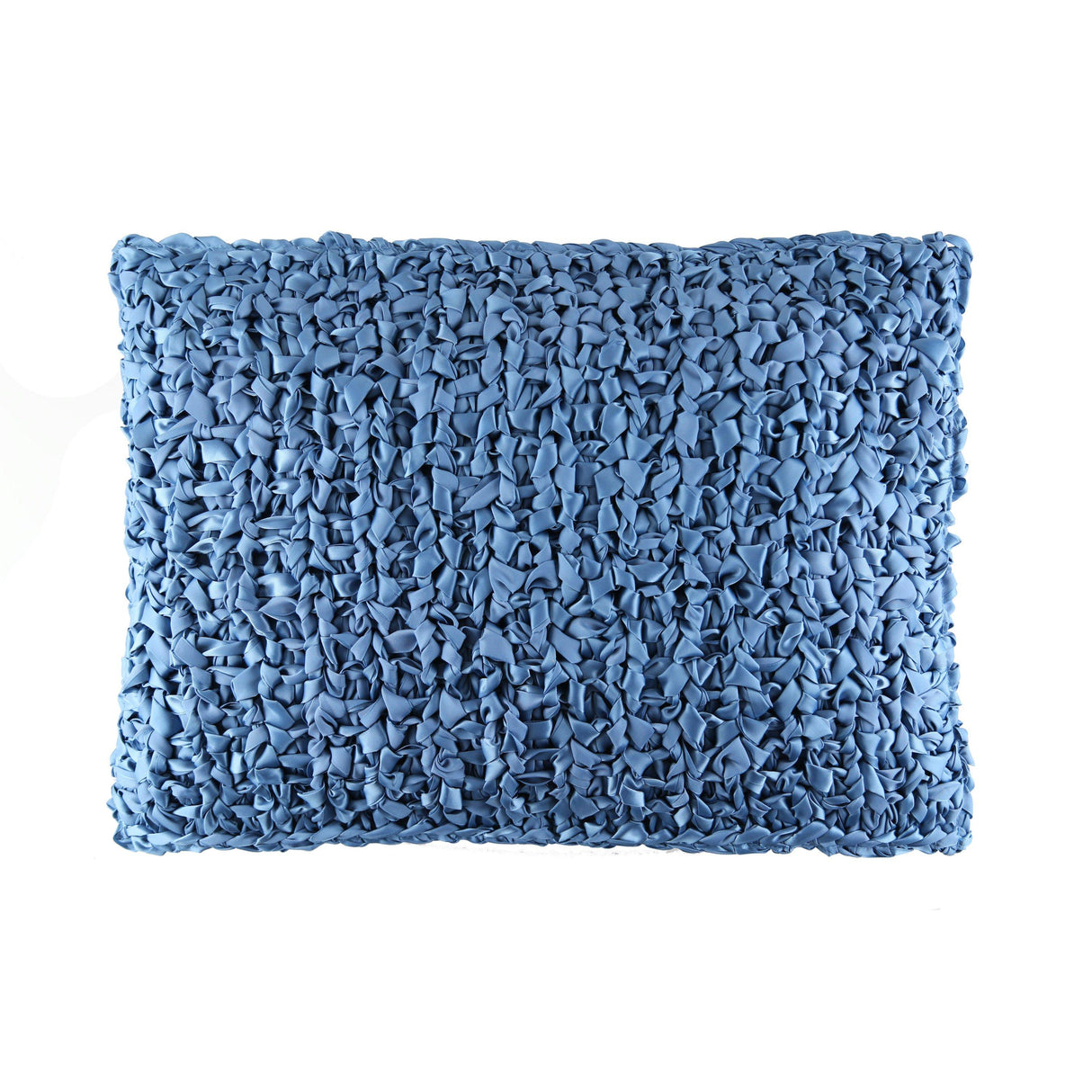 Ann Gish Blue 20x14 Ribbon Knit Pillow