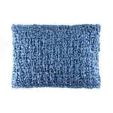 Ann Gish Blue 20x14 Ribbon Knit Pillow