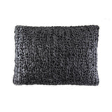 Ann Gish Charcoal 20x14 Ribbon Knit Pillow