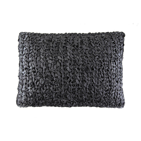 Ann Gish Charcoal 20x14 Ribbon Knit Pillow