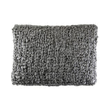 Ann Gish Dark Grey 20x14 Ribbon Knit Pillow