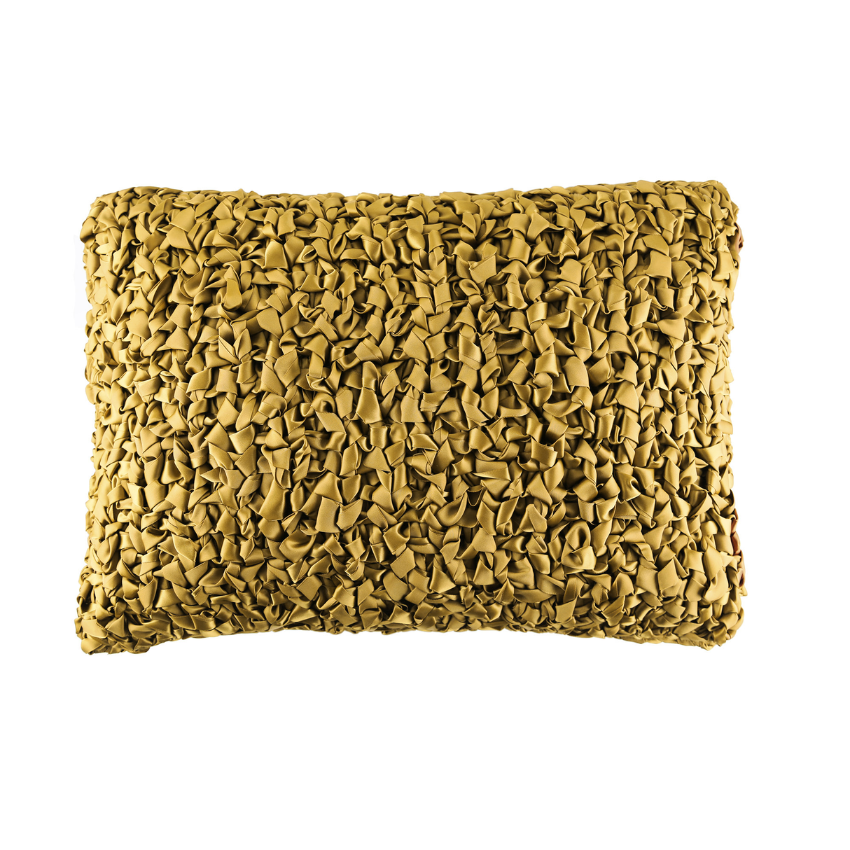 Ann Gish Gold 20x14 Ribbon Knit Pillow