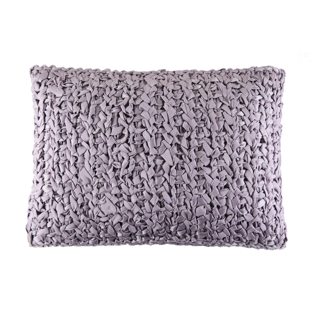 Ann Gish Lilac 20x14 Ribbon Knit Pillow