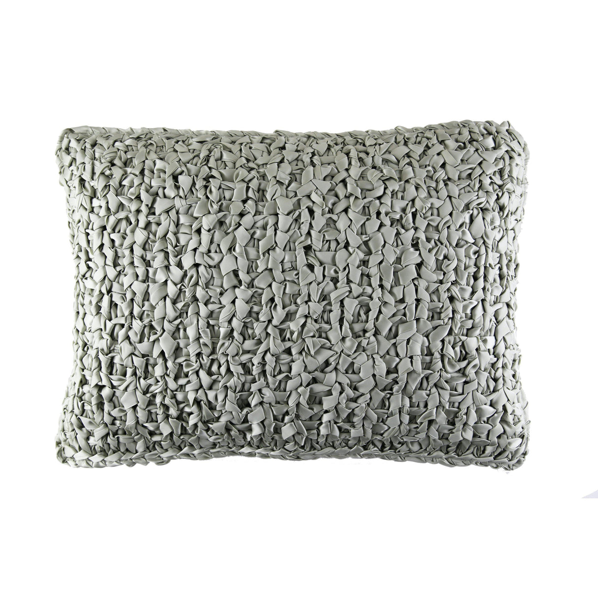 Ann Gish Silver 20x14 Ribbon Knit Pillow