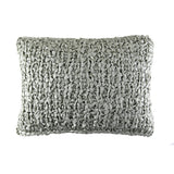 Ann Gish Silver 20x14 Ribbon Knit Pillow