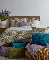 Ann Gish Azure 20x20 Ribbon Knit Pillow