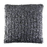 Ann Gish Charcoal 20x20 Ribbon Knit Pillow