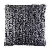 Ann Gish Charcoal 20x20 Ribbon Knit Pillow