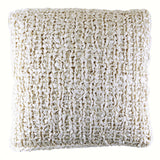 Ann Gish Cream 20x20 Ribbon Knit Pillow