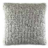 Ann Gish Silver 20x20 Ribbon Knit Pillow