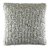 Ann Gish Silver 20x20 Ribbon Knit Pillow