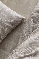 Ann Gish Taupe 24x24 Retortoli Pillow