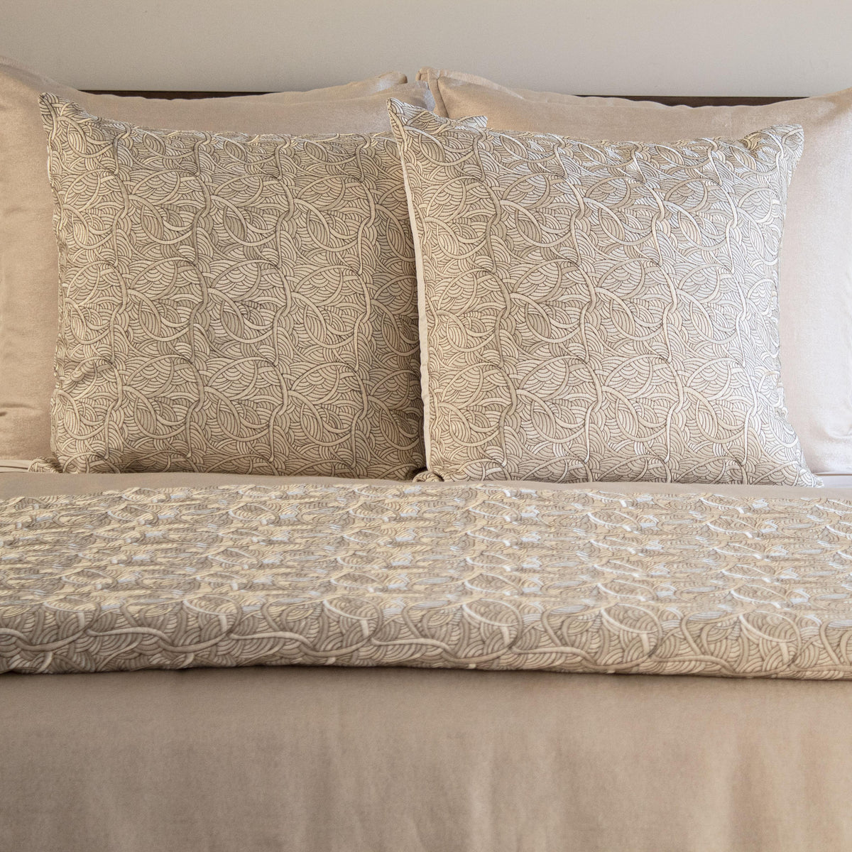 Ann Gish Soft Gold 24x24 La Sirene Pillow