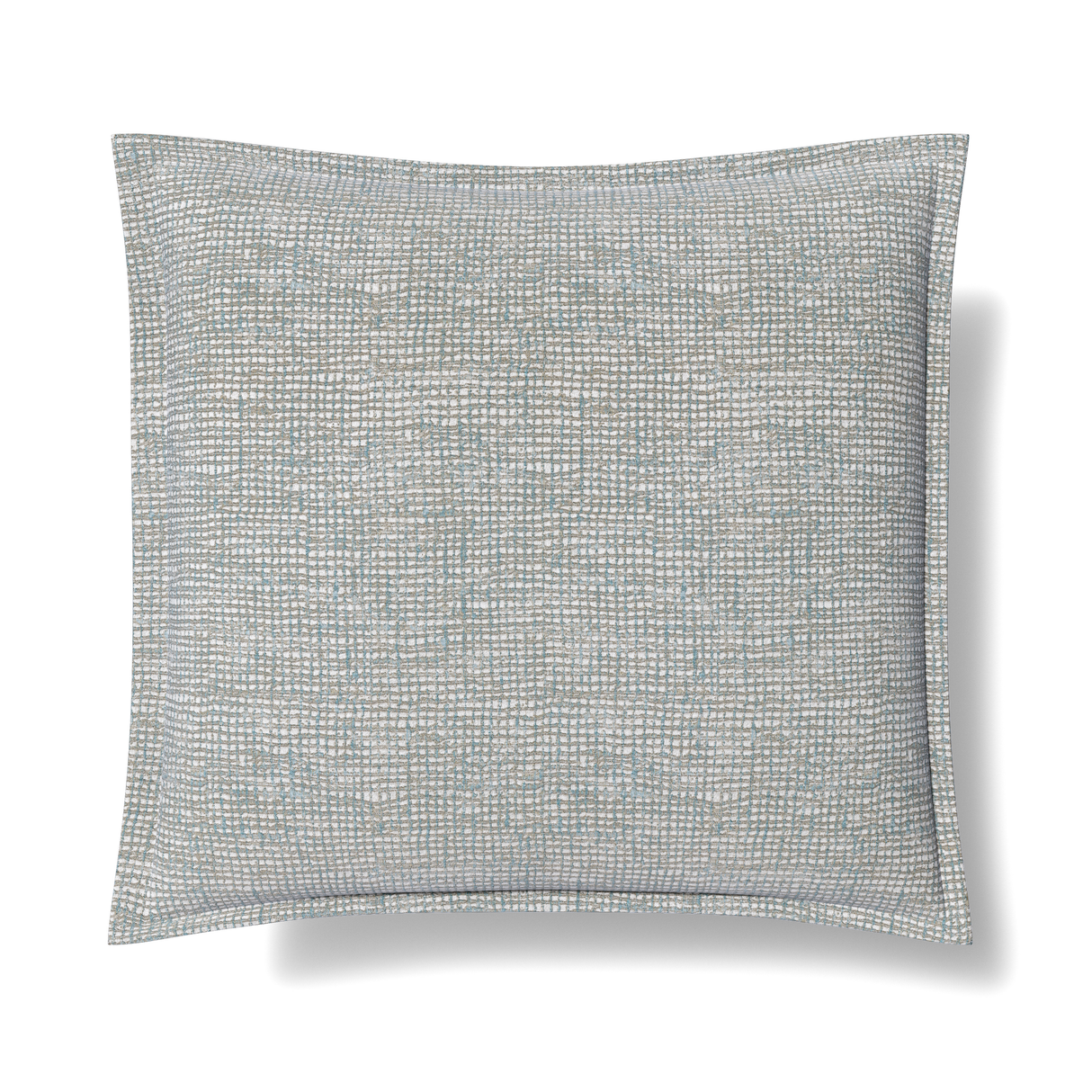 Ann Gish Aqua/Gold 22x22 Screen Pillow
