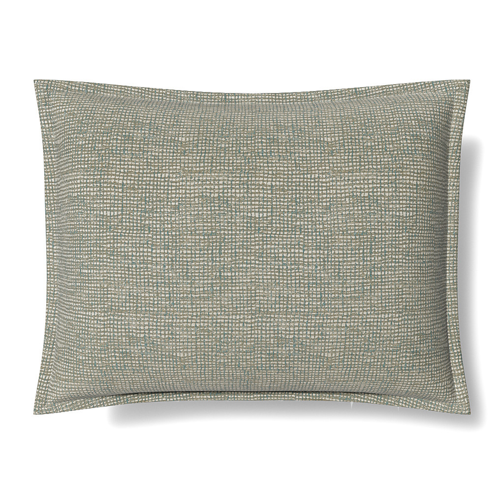 Ann Gish Aqua/Gold 30x25 Screen Pillow